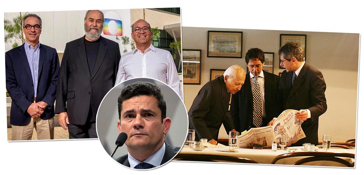 Os Marinho, os Frias e Moro (Foto: Divulgação) Os Marinho, os Frias e Moro