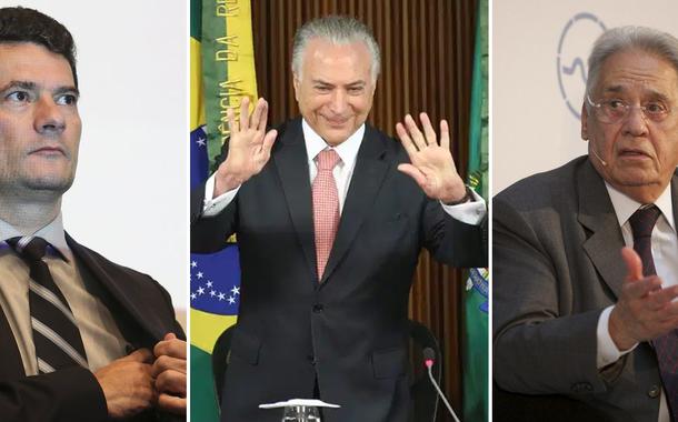 Moro, Temer e FHC (foto: Agência Brasil) (Foto: Moro, Temer e FHC (foto: Agência Brasil)) Moro, Temer e FHC (foto: Agência Brasil)