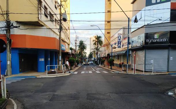 Araraquara em lockdown (Foto: ABr) Araraquara em lockdown