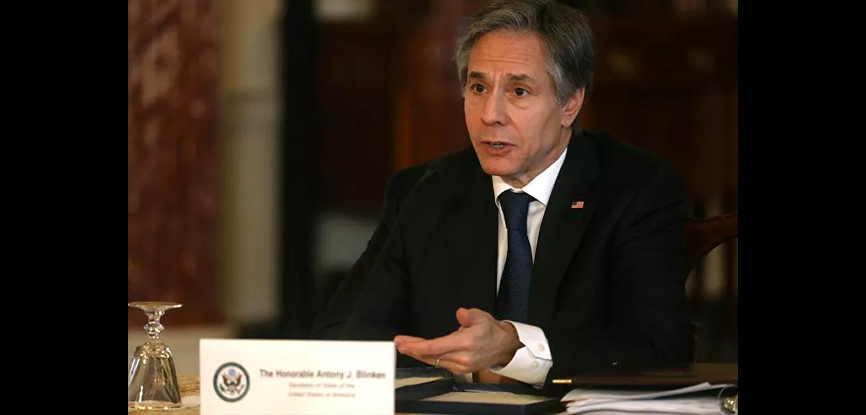 Secretário de Estado dos Estados Unidos, Antony Blinken (Foto: REUTERS / LEAH MILLIS) Secretário de Estado dos Estados Unidos, Antony Blinken