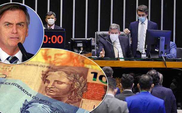 Bolsonaro-câmara-dinheiro-orçamento (Foto: Reuters | ABR) Bolsonaro-câmara-dinheiro-orçamento
