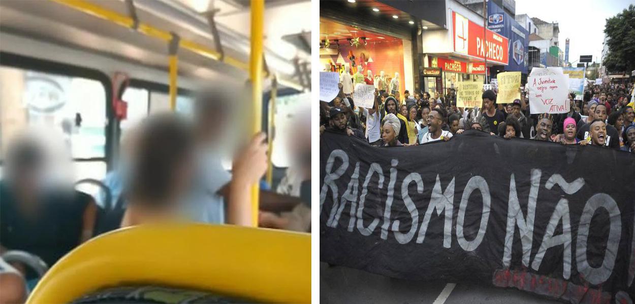 PM é acionada e prende mulher em flagrante por racismo no litoral do estado de São Paulo (Foto: Reprodução) PM é acionada e prende mulher em flagrante por racismo no litoral do estado de São Paulo