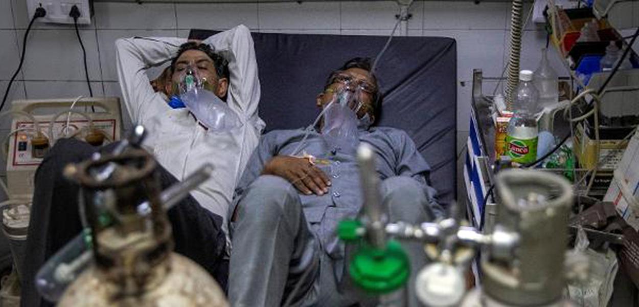 Variantes continuam fazendo explodir casos da Covid-19 na Índia (Foto: Reuters) Variantes continuam fazendo explodir casos da Covid-19 na Índia