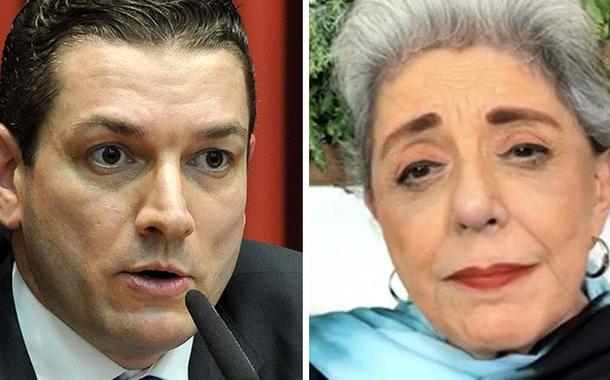 Paulo Maiurino, chefe da PF, e a jornalista Leda Nagle (Foto: Divulgação) Paulo Maiurino, chefe da PF, e a jornalista Leda Nagle
