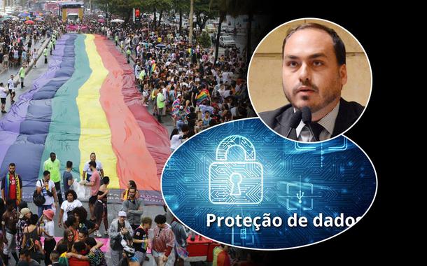 Parada LGBT e Carlos Bolsonaro (Foto: Divulgação) Parada LGBT e Carlos Bolsonaro
