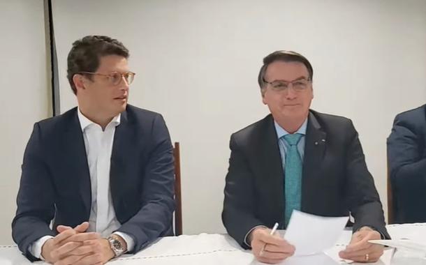Ricardo Salles e Jair Bolsonaro (Foto: Reprodução/YouTube) Ricardo Salles e Jair Bolsonaro