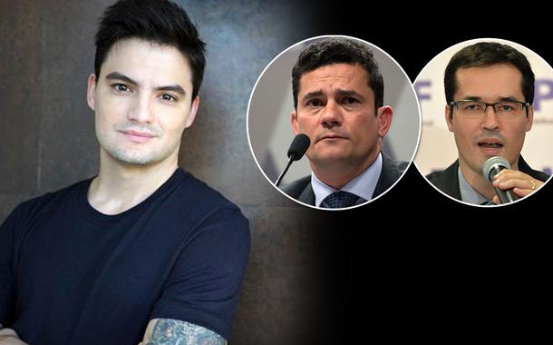 Felipe Neto, Sérgio Moro e Deltan Dallagnol (Foto: Reprodução) Felipe Neto, Sérgio Moro e Deltan Dallagnol