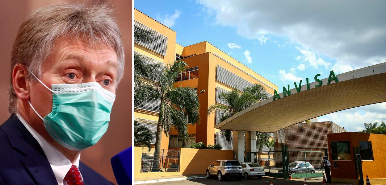 Porta-voz da Rússia, Dmitry Peskov, e a Anvisa