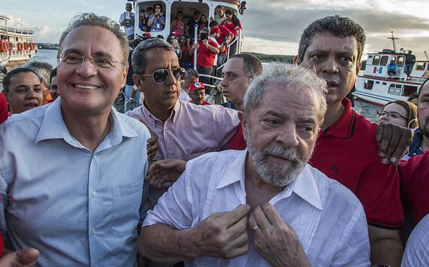 Renan Calheiros e Lula (Foto: Divulgação) Renan Calheiros e Lula