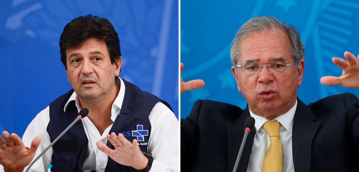 Luiz Henrique Mandetta e Paulo Guedes (Foto: Divulgação) Luiz Henrique Mandetta e Paulo Guedes