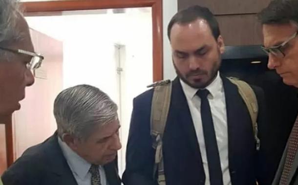 Guedes, Heleno, Carlos e Jair Bolsonaro (Foto: Reprodução/Instagram) Guedes, Heleno, Carlos e Jair Bolsonaro
