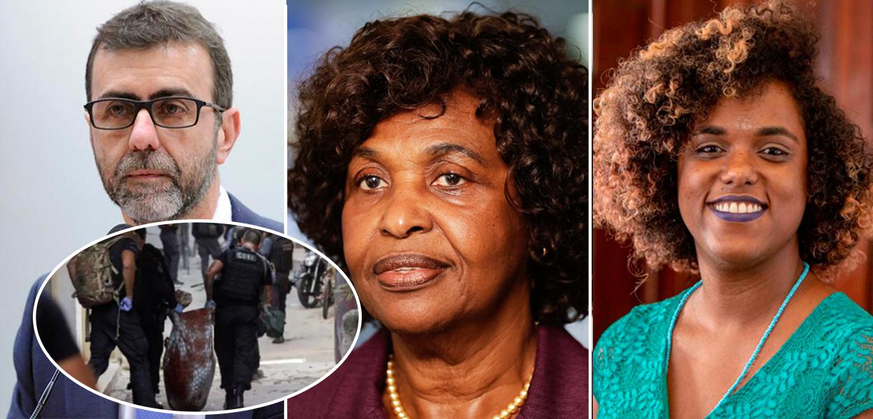 Marcelo Freixo, Benedita da Silva e Dani Monteiro / Chacina do Jacarezinho