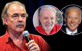 Aloizio Mercadante, Lula e Joe Biden (Foto: Felipe L. Gonçalves/Brasil247 | Stuckert | Reuters) Aloizio Mercadante, Lula e Joe Biden