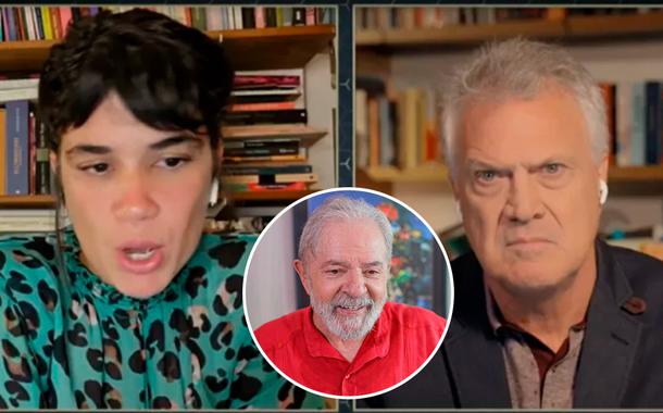 Luana Carvalho, Lula e Pedro Bial (Foto: Divulgação) Luana Carvalho, Lula e Pedro Bial