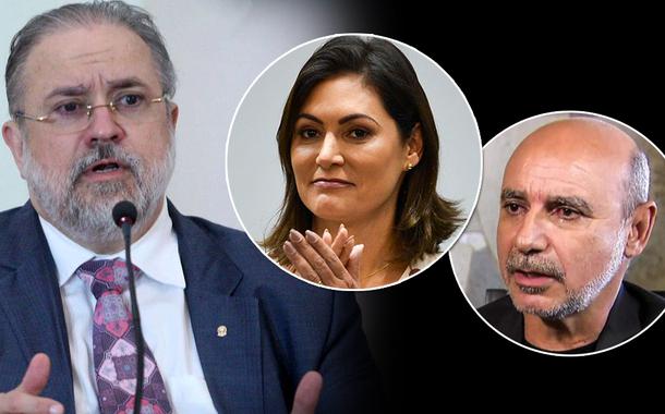 Procurador-geral da República, Augusto Aras, Michelle Bolsonaro e Fabrício Queiroz (Foto: Divulgação) Procurador-geral da República, Augusto Aras, Michelle Bolsonaro e Fabrício Queiroz