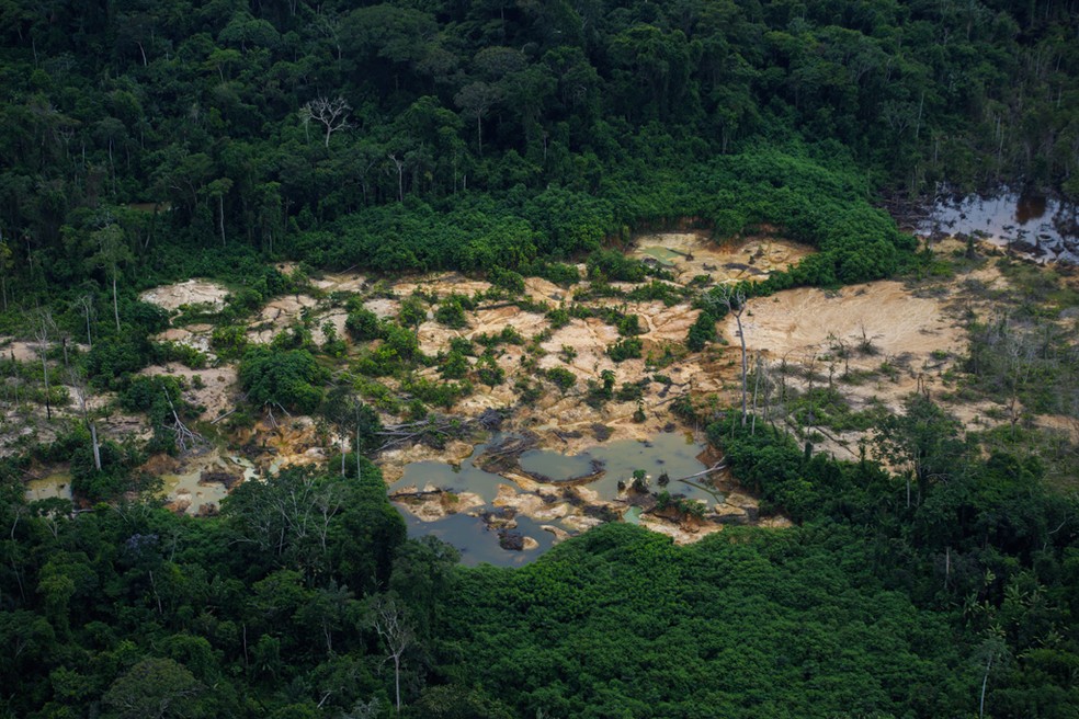 Garimpo na terra Yanomami, em Roraima (Foto: Divulgação) www.brasil247.com - Garimpo na terra Yanomami, em Roraima