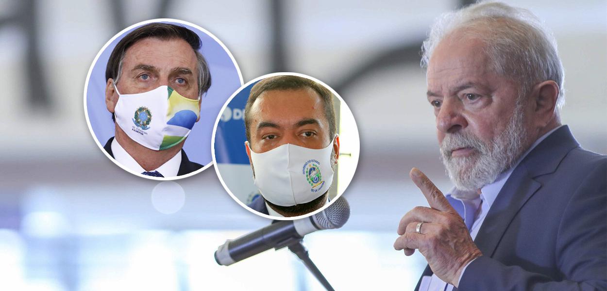 Jair Bolsonaro, o governador do Rio, Cláudio Castro, e o ex-presidente Lula (Foto: Alan Santos/PR | Philippe Lima/GOVRIO | Ricardo Stuckert) Jair Bolsonaro, o governador do Rio, Cláudio Castro, e o ex-presidente Lula