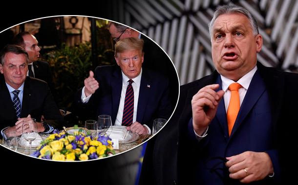 Jair Bolsonaro, Donald Trump e Viktor Orbán (Foto: Reuters) Jair Bolsonaro, Donald Trump e Viktor Orbán