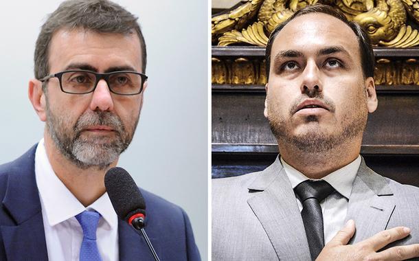 Marcelo Freixo e Carlos Bolsonaro (Foto: Cleia Viana/Câmara dos Deputados | Câmara RJ/Divulgação) Marcelo Freixo e Carlos Bolsonaro