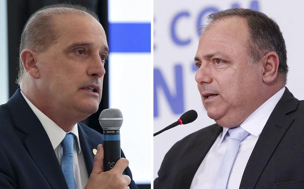 Onix Lorenzoni e Eduardo Pazuello (Foto: Marcos Corrêa/PR | Alan Santos/PR) Onix Lorenzoni e Eduardo Pazuello