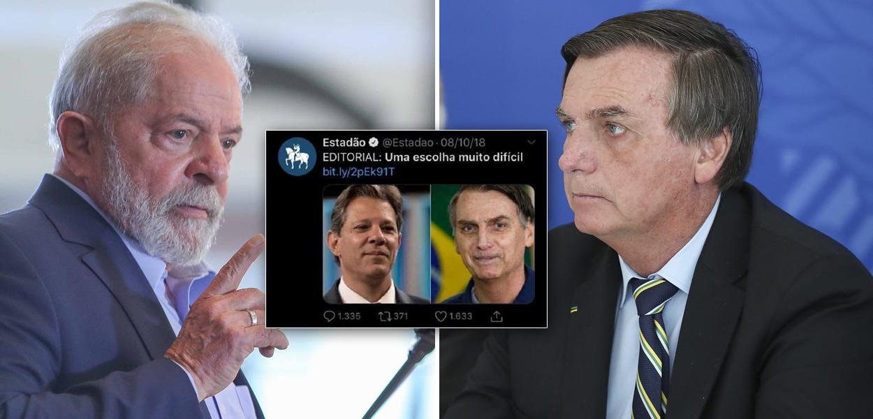 Lula e Bolsonaro (Foto: Ricardo Stuckert | Reprodução | Marcos Corrêa/PR) Lula e Bolsonaro