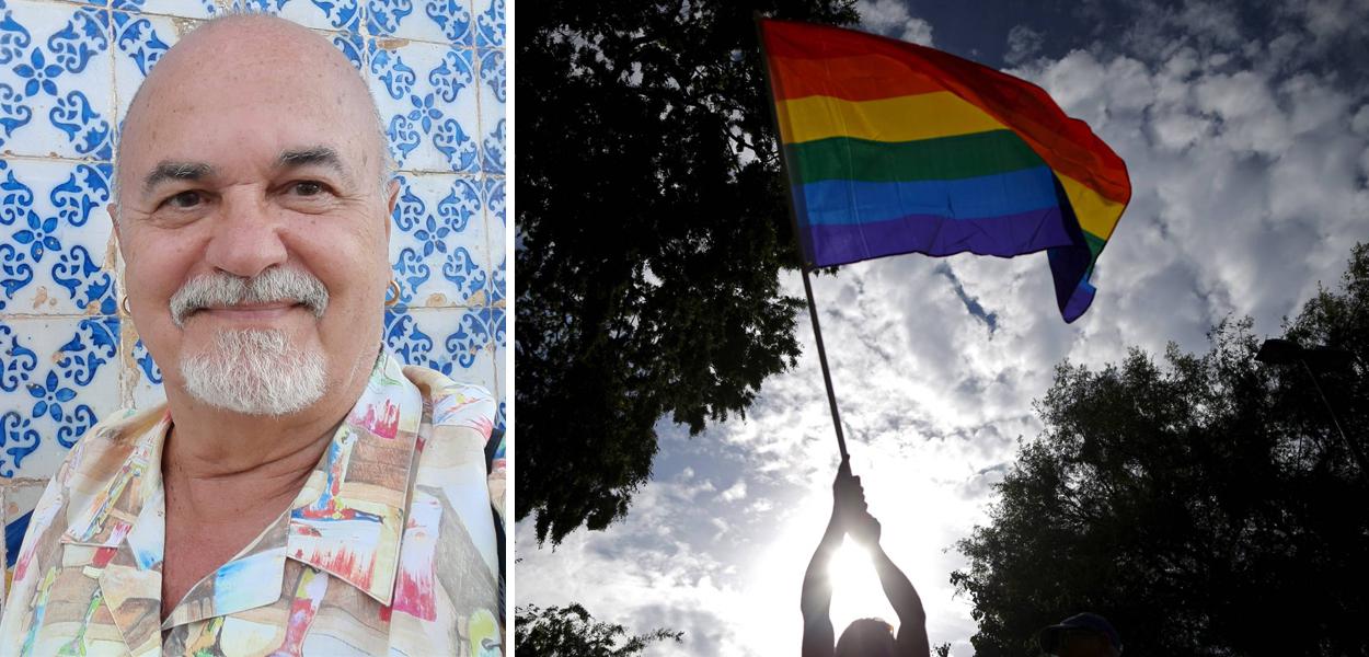 Professor Luiz Mott, fundador do Grupo Gay da Bahia (Foto: Reprodução/Facebook | Reuters) Professor Luiz Mott, fundador do Grupo Gay da Bahia