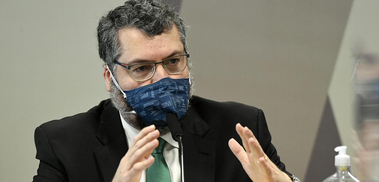 Ex-chanceler Ernesto Araújo (Foto: Jefferson Rudy/Agência Senado) Ex-chanceler Ernesto Araújo