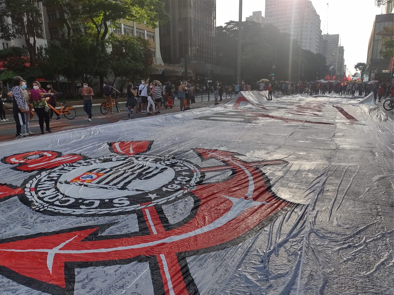 Ato na Paulista Corinthians