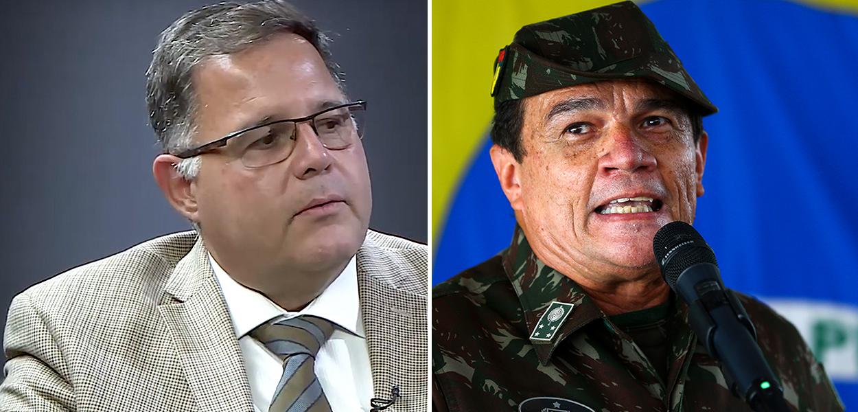 Luís Costa Pinto e general Paulo Sérgio (Foto: Reprodução | ABr) Luís Costa Pinto e general Paulo Sérgio