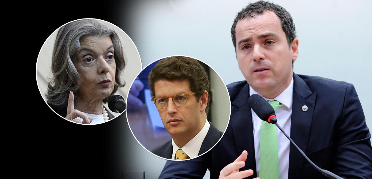 Cármen Lúcia, Ricardo Salles e Eduardo Bim (Foto: ABr | Cleia Viana/Câmara dos Deputados) Cármen Lúcia, Ricardo Salles e Eduardo Bim