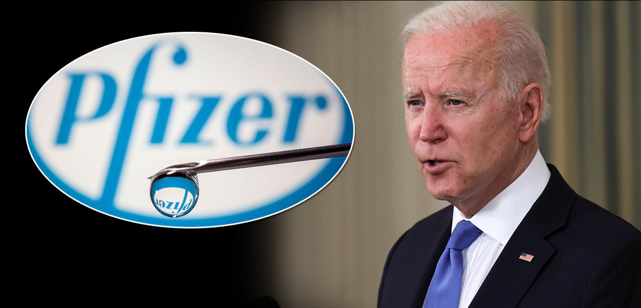 Joe Biden / Pfizer (Foto: Reuters) Joe Biden / Pfizer