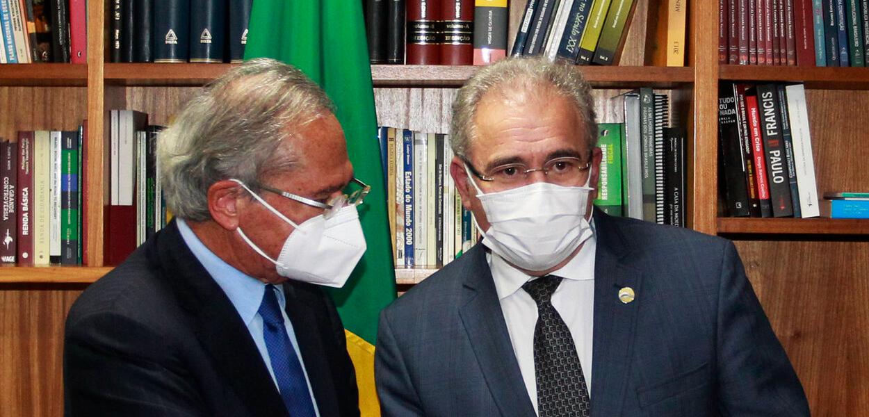 Paulo Guedes e Marcelo Queiroga (Foto: Ailton de Freitas/MS) Paulo Guedes e Marcelo Queiroga