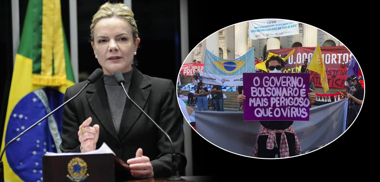 Gleisi Hoffmann (Foto: Pedro França/Agência Senado | Midia Ninja) Gleisi Hoffmann