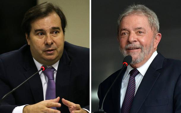 Rodrigo Maia e Lula (Foto: ABr) Rodrigo Maia e Lula