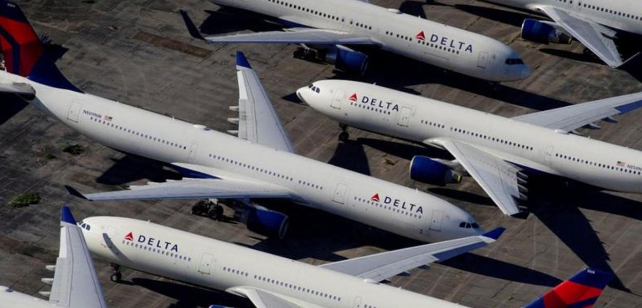 Aeronave da Delta Air Lines (Foto: Reuters/Elijah Nouvelage) Aeronave da Delta Air Lines