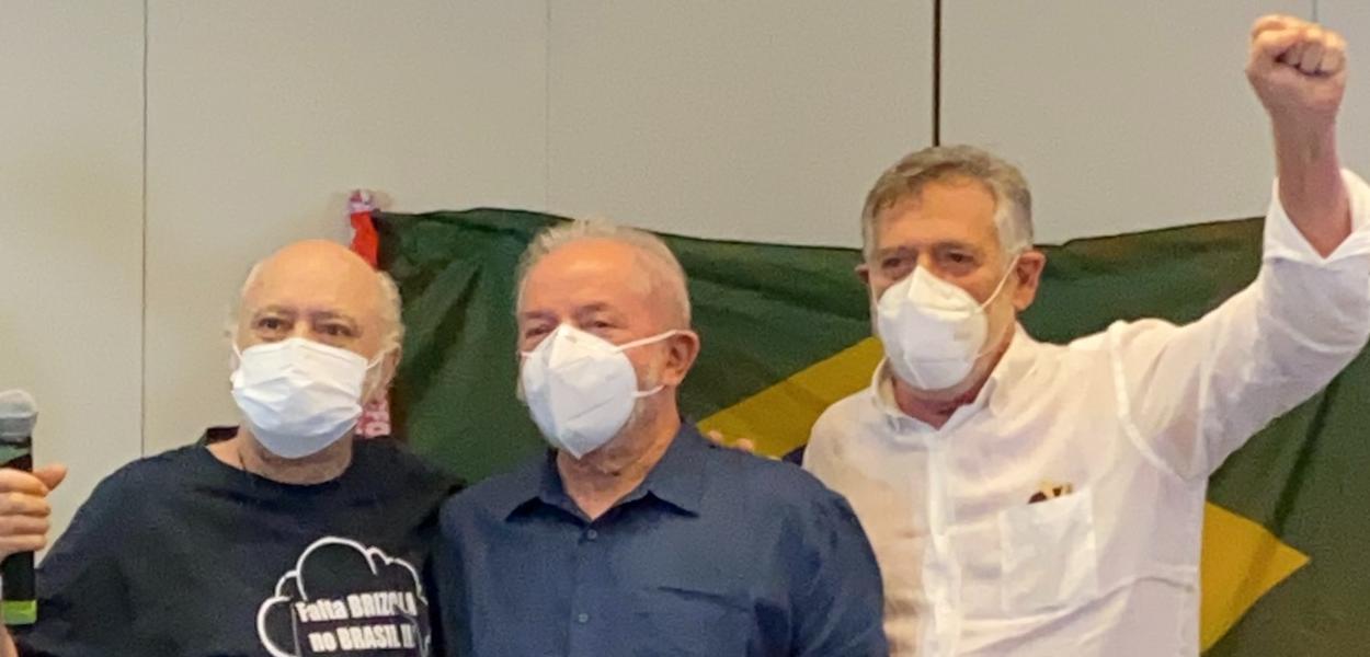 Tonico Pereira, Lula e Zé de Abreu (Foto: Reprodução) Tonico Pereira, Lula e Zé de Abreu
