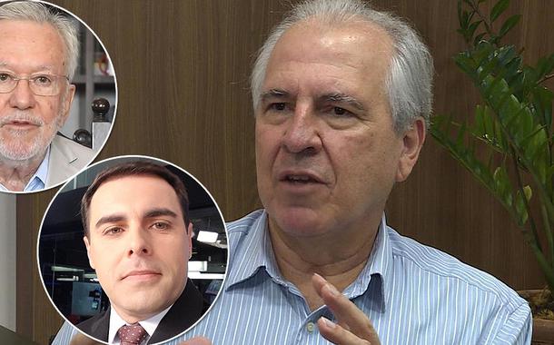 Alexandre Garcia, Rafael Colombo e Rubens Menin (Foto: Reprodução) Alexandre Garcia, Rafael Colombo e Rubens Menin