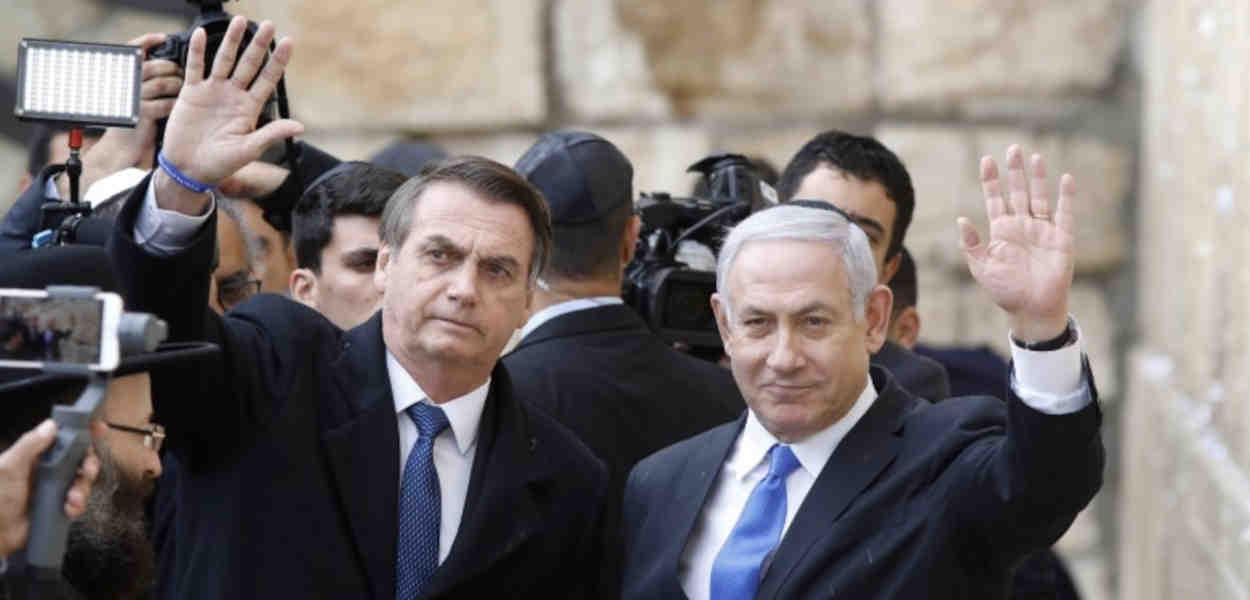 Jair Bolsonaro e Benjamin Netanyahu