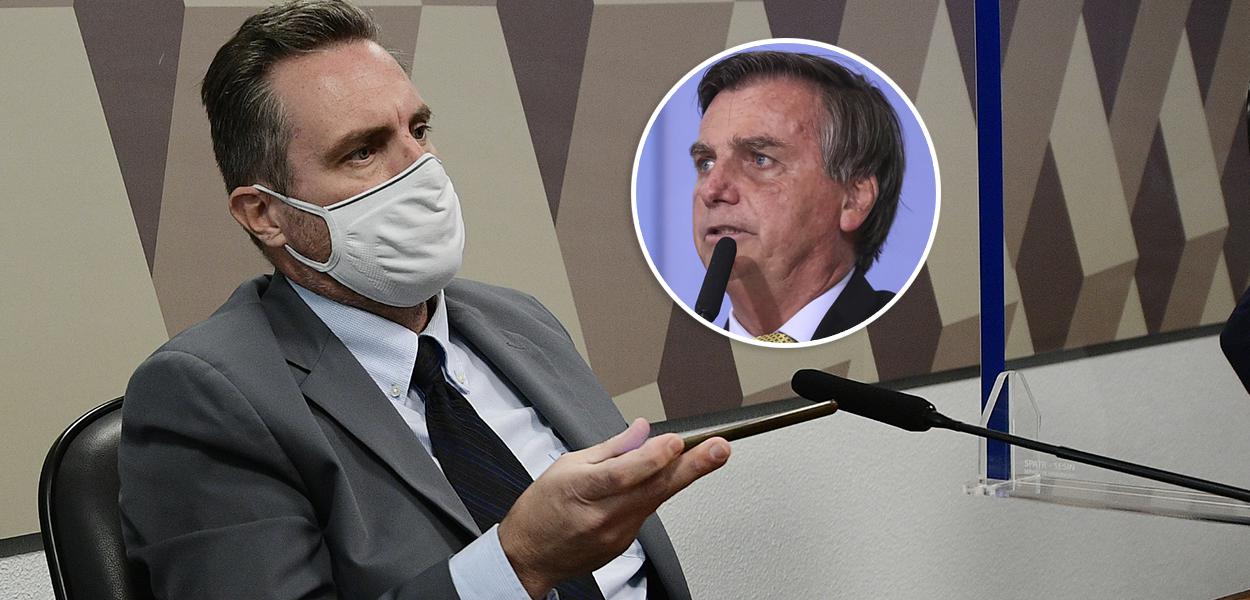 Dominguetti e Bolsonaro (Foto: Pedro França /Agência Senado | Isac Nóbrega/PR) Dominguetti e Bolsonaro