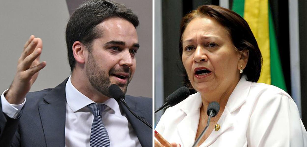 Eduardo Leite e Fátima Bezerra