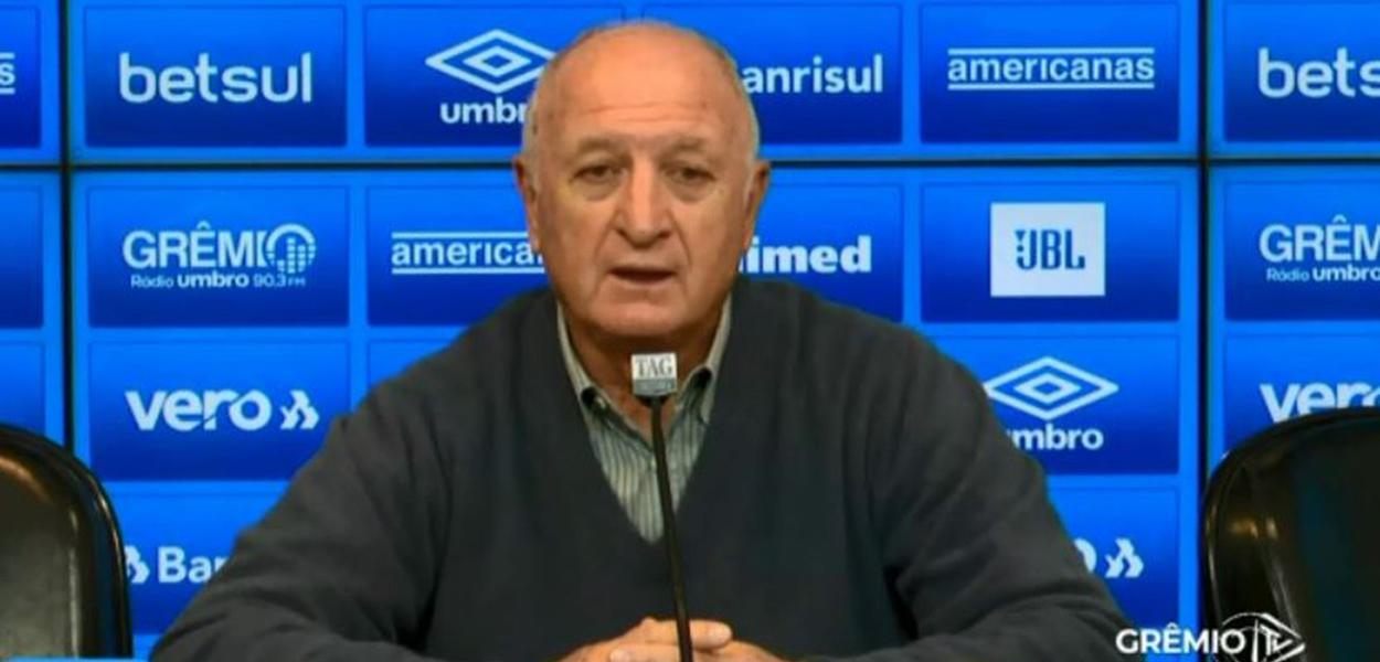 Técnico Luiz Felipe Scolari (Foto: Reprodução (Grêmio TV)) www.brasil247.com - Técnico Luiz Felipe Scolari