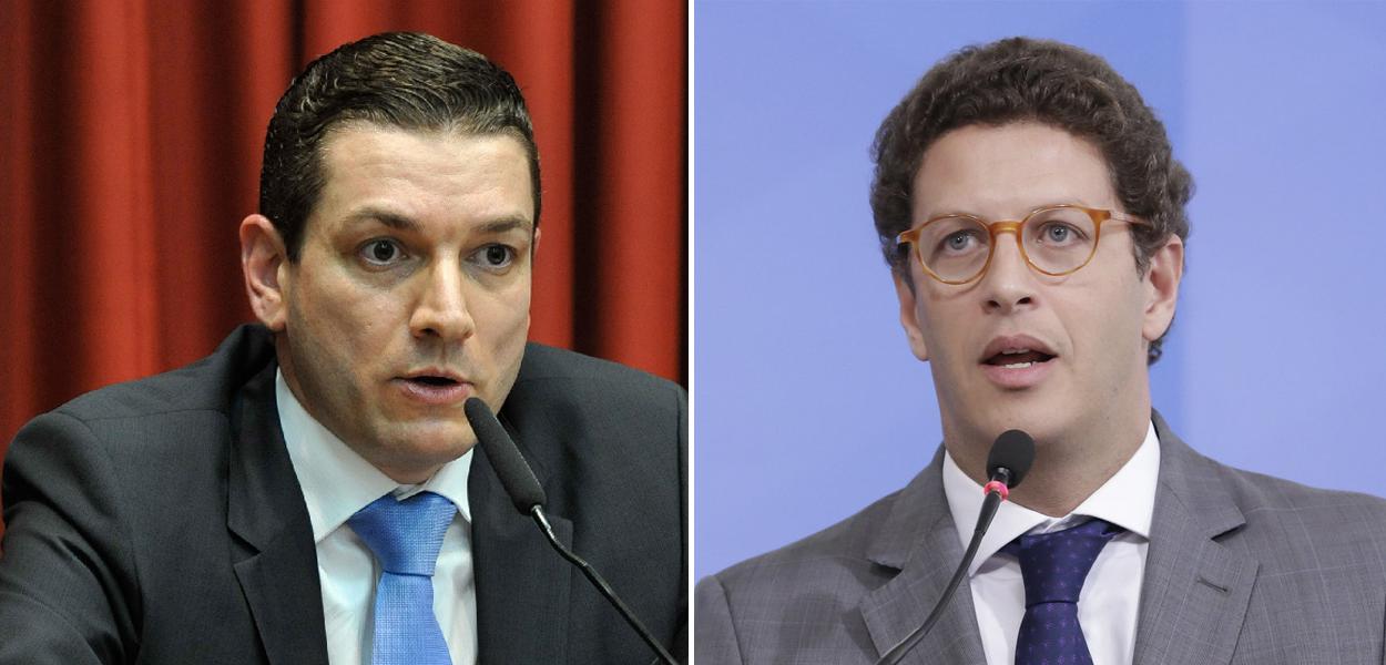 Paulo Maiurino e Ricardo Salles (Foto: ALESP | Carolina Antunes/PR) www.brasil247.com - Paulo Maiurino e Ricardo Salles