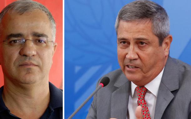 Kennedy Alencar e Braga Neto (Foto: Brasil 247 | Anderson Riedel/PR) Kennedy Alencar e Braga Neto
