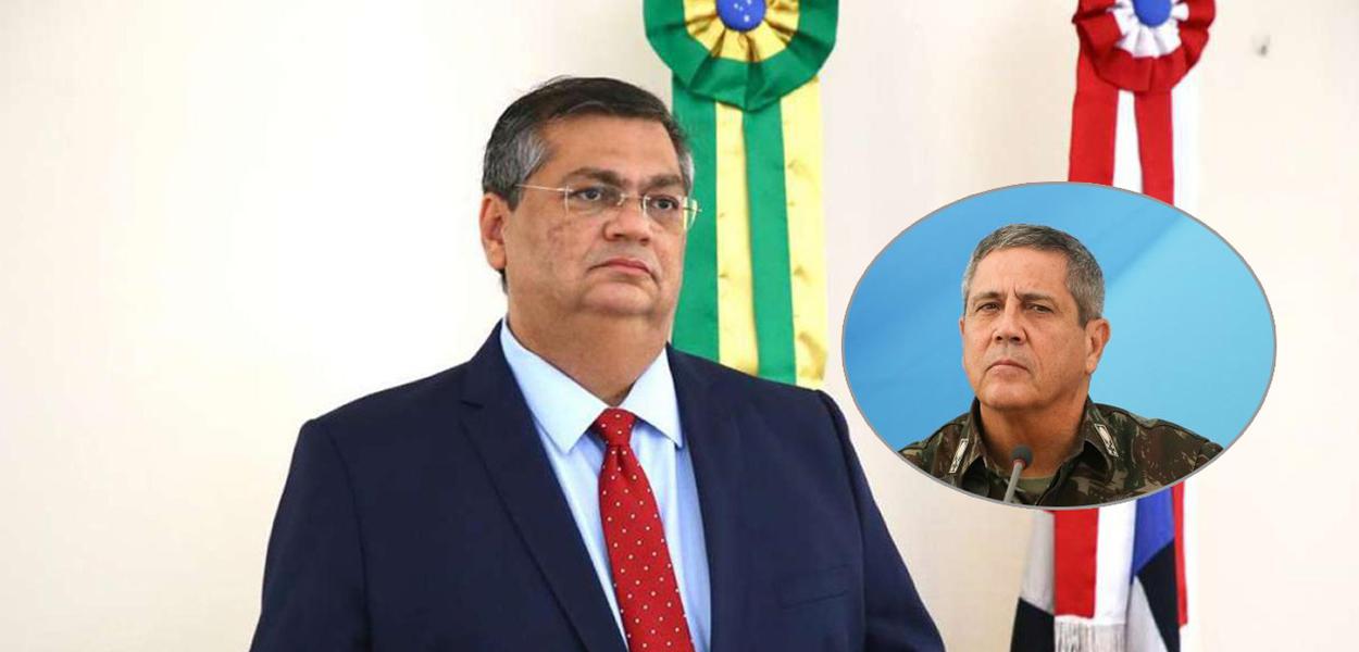 Governador do Maranhão, Flávio Dino, e o ministro Walter Braga Netto (Foto: Divulgação) Governador do Maranhão, Flávio Dino, e o ministro Walter Braga Netto