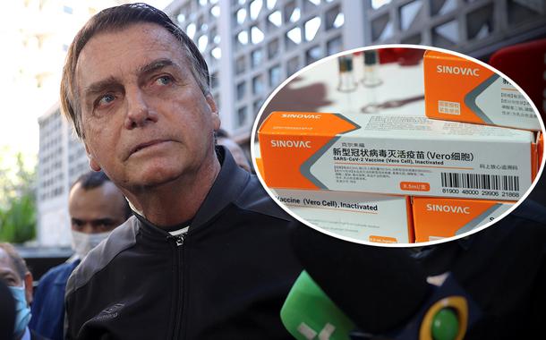 Jair Bolsonaro e CoronaVac (Foto: REUTERS/Amanda Perobelli | REUTERS/Tingshu Wang) Jair Bolsonaro e CoronaVac