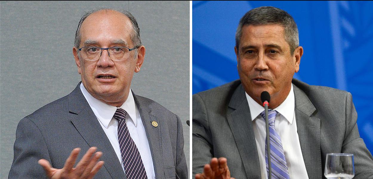 Gilmar Mendes e Walter Braga Netto (Foto: ABr) Gilmar Mendes e Walter Braga Netto