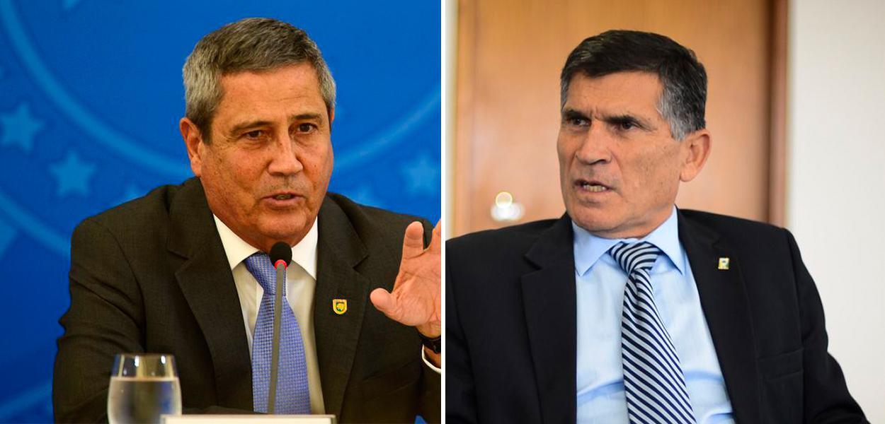 Walter Braga Netto e Santos Cruz (Foto: ABr) Walter Braga Netto e Santos Cruz
