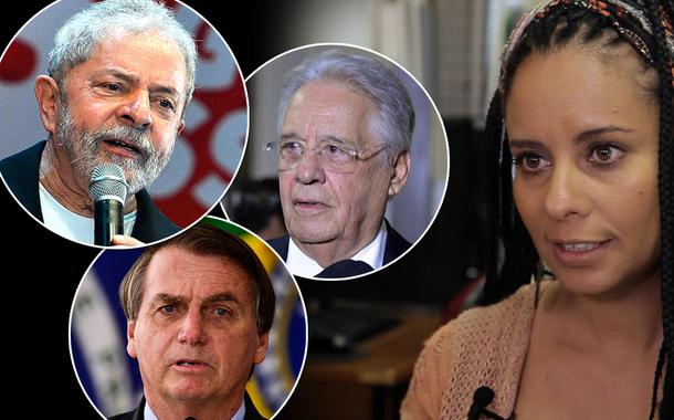 Lula, Jair Bolsonaro, Fernando Henrique Cardoso e Jacqueline Moraes Teixeira (Foto: ABr | Divulgação) Lula, Jair Bolsonaro, Fernando Henrique Cardoso e Jacqueline Moraes Teixeira