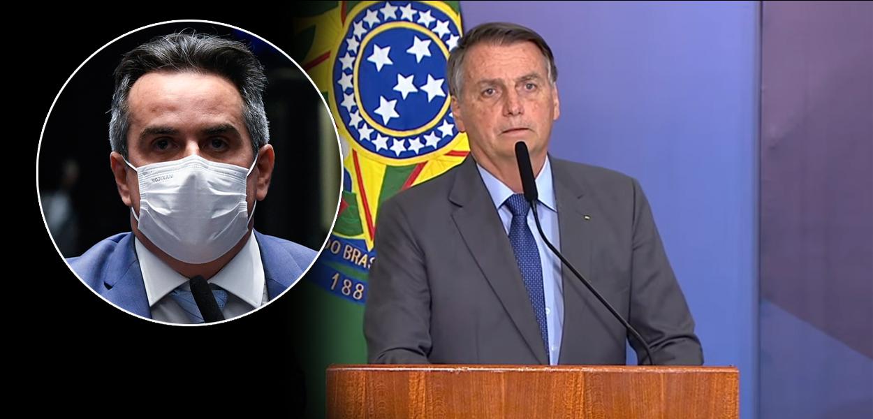 Ciro Nogueira e Jair Bolsonaro (Foto: Jefferson Rudy/Agência Senado | Reprodução) www.brasil247.com - Ciro Nogueira e Jair Bolsonaro