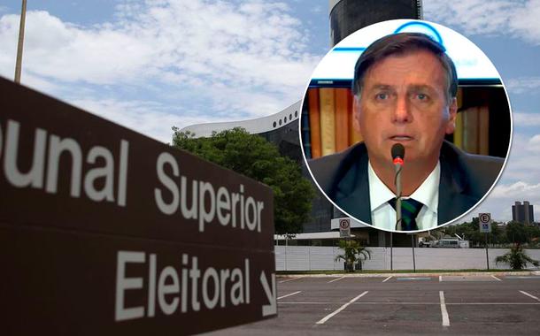 Fachada do TSE e Jair Bolsonaro (Foto: ABr | Reprodução) Fachada do TSE e Jair Bolsonaro